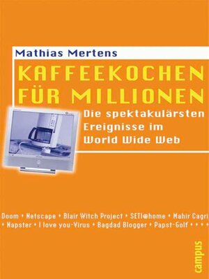 cover image of Kaffeekochen für Millionen